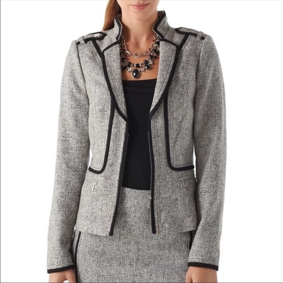 White House Black Market Tweed Blazer Jacket - Picture 9 of 9